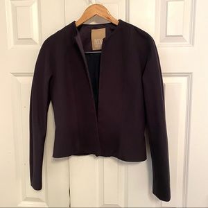 Pascal Millet Collarless Blazer Jacket Black